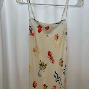 Abercrombie Floral and Fruit Print Slip Dress
